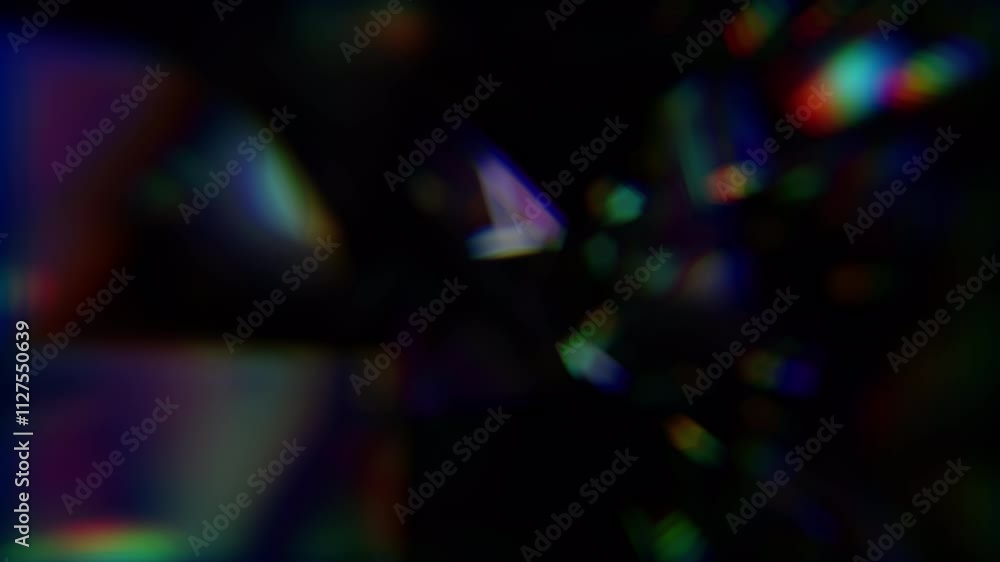 Lens light leaks move around, creating a superb abstract background motion. Optical glow Lens flare, bokeh, and a loop movement transition overlay the background.