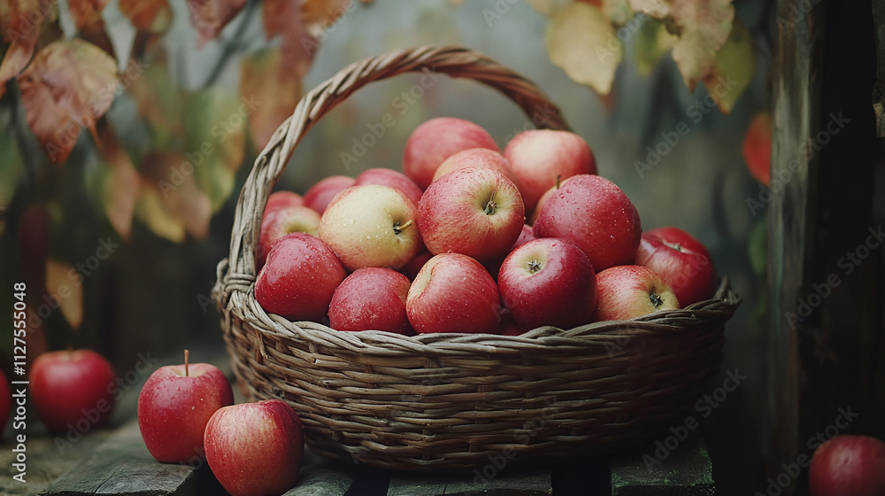 Apple basket and fresh fruit with ripe garden agriculture and pure harvest ripe farm orchard fall, natural food with simple organic freshness. Apple basket and fresh fruit with ripe garden agriculture and pure harvest ripe farm orchard fall, natural food with simple organic freshness.