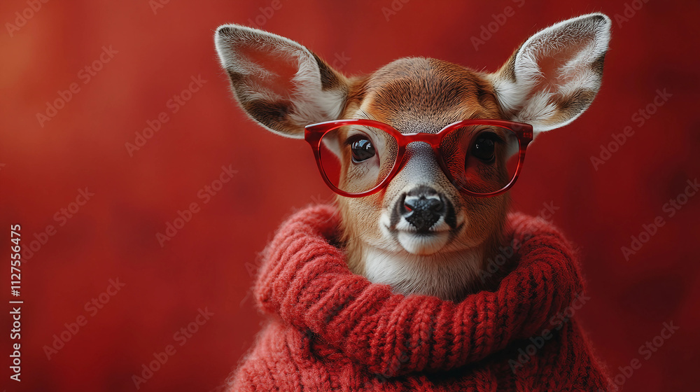 christmas deer in the snow, deer in the forest christmas deer in the snow, deer in the forest