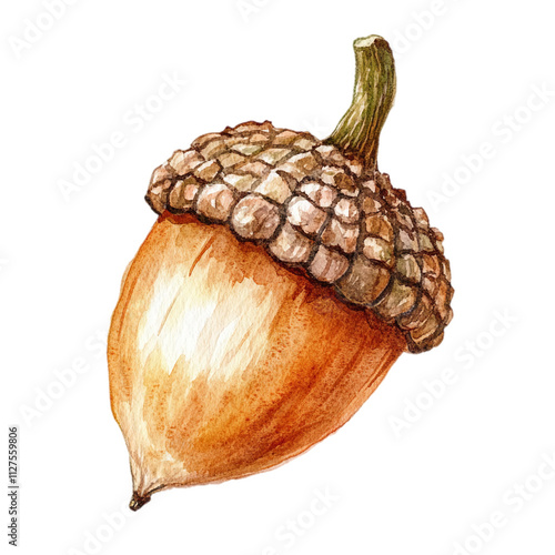 Drawn acorn clipart