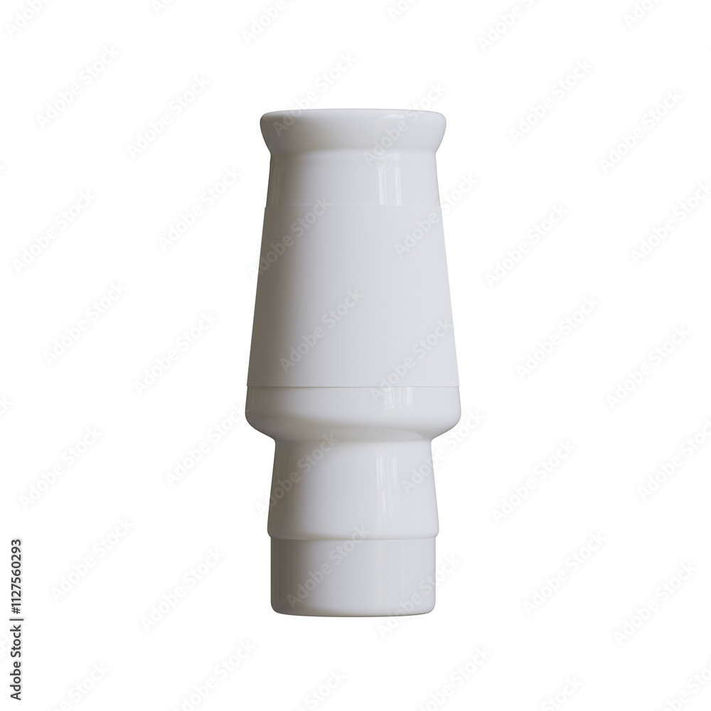 Sauce bottle white color and blank label transparent background Sauce bottle white color and blank label transparent background