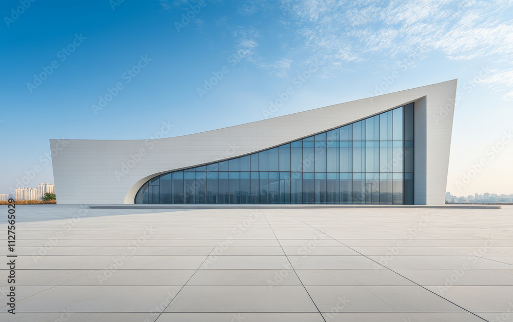 Obraz premium Minimalist modern architecture and spatial structure