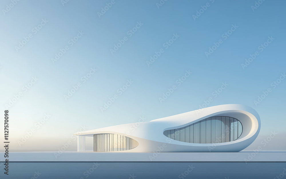Minimalist modern art building space structure Minimalist modern art building space structure