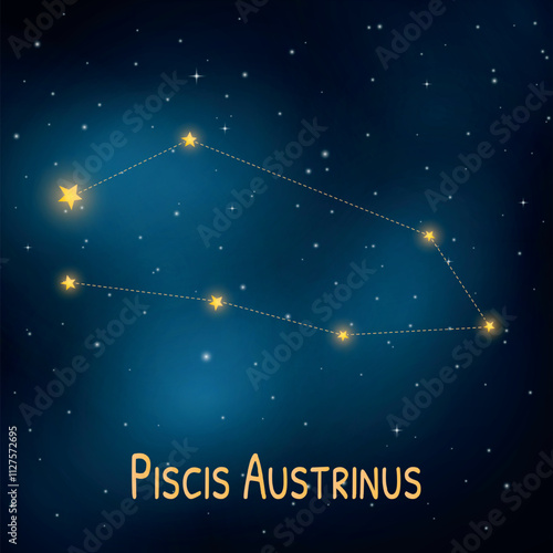 Piscis Austrinus constellation: a celestial guide in the night sky.