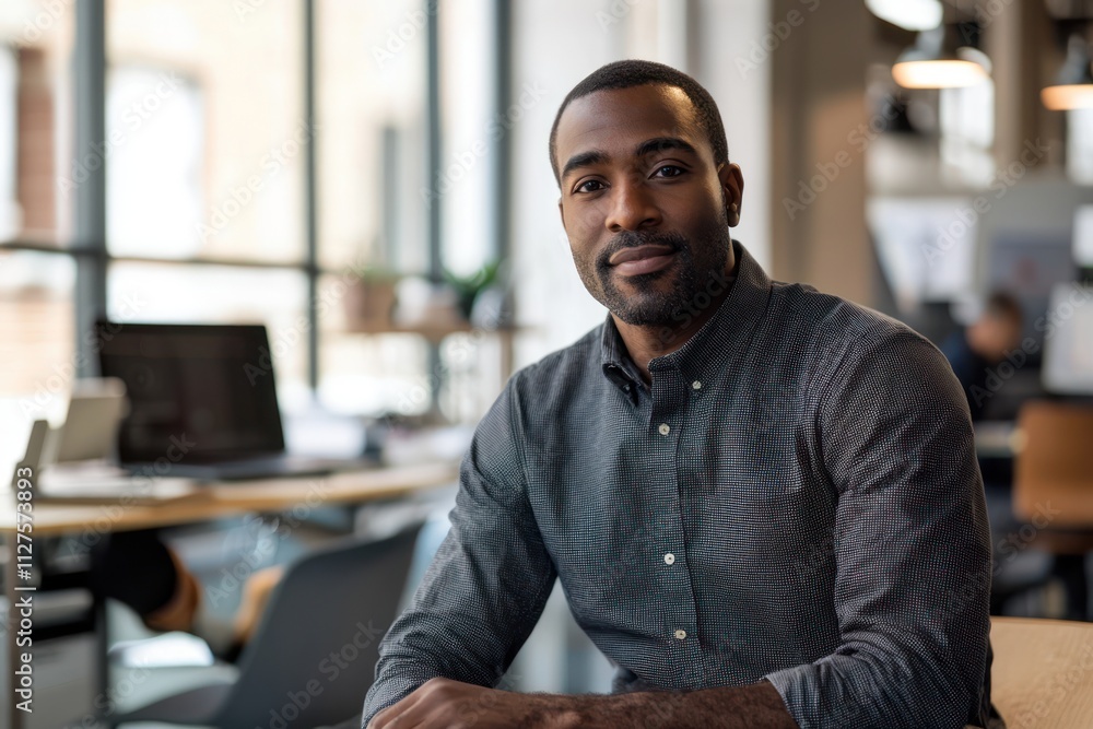 Data Scientist in Action - An African American man coding in a modern workspace, driving innovation through AI. Data Scientist in Action - An African American man coding in a modern workspace, driving innovation through AI.