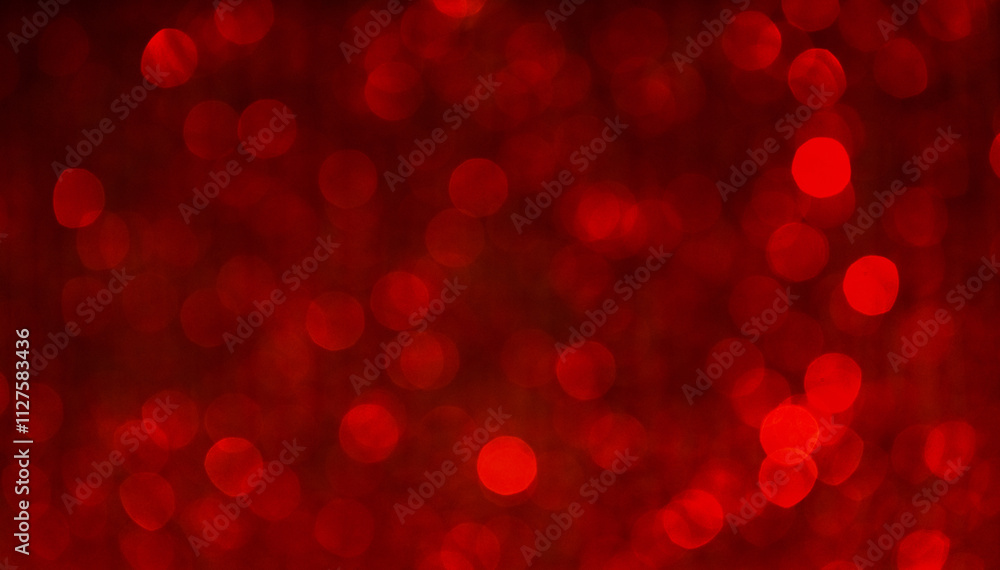 Shining blurred red bokeh. Background and texture