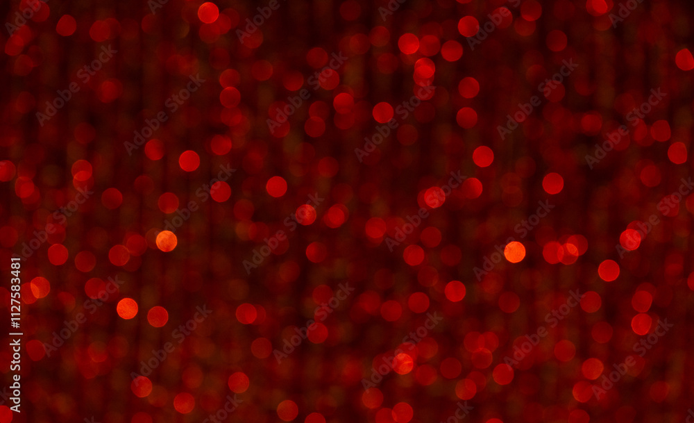 Shining blurred red bokeh. Background and texture