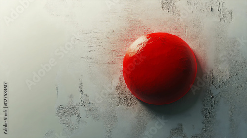 鮮烈な赤の球形静物写真：静物の美を引き立てる generative ai