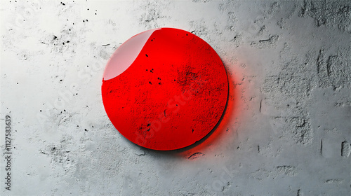 赤い球体の世界 - 静物写真に映えるグラフィックデザイン generative ai