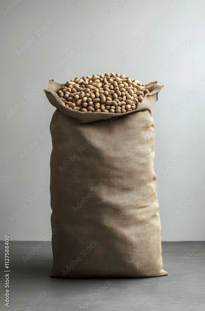 A bag of peanuts is sitting on a grey surface A bag of peanuts is sitting on a grey surface