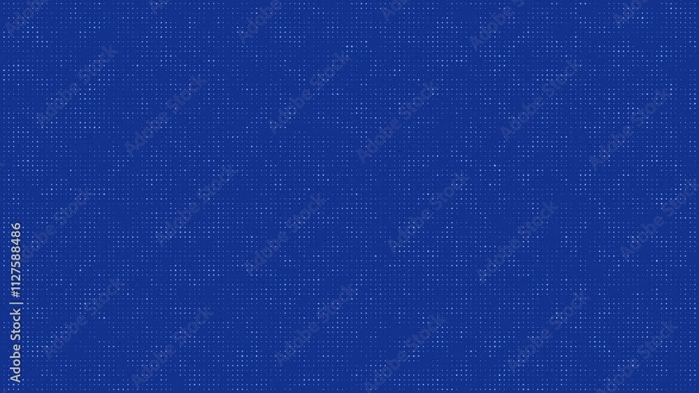 Lighting dots technology background with blinking particles seamless loop animation blue motion background