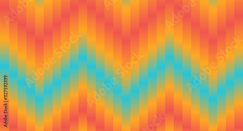 Retro zig zag stripes ornament background. Old style gradient pattern for web design, banners, templates,ads
