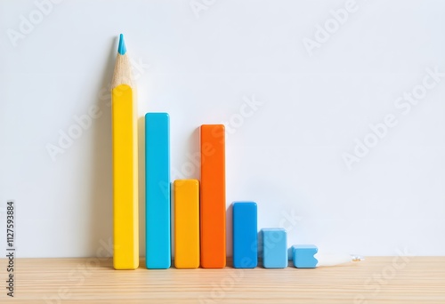 Graph made with pencils