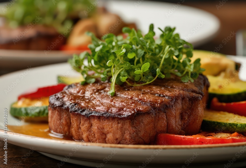 grilled steak with vegetables grilled steak with vegetables