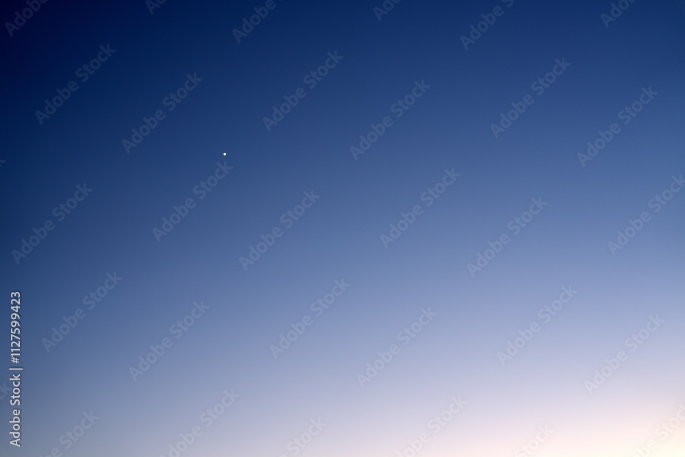 Tokyo,Japan - December 10, 2024: The first star of evening sky, the Venus Tokyo,Japan - December 10, 2024: The first star of evening sky, the Venus