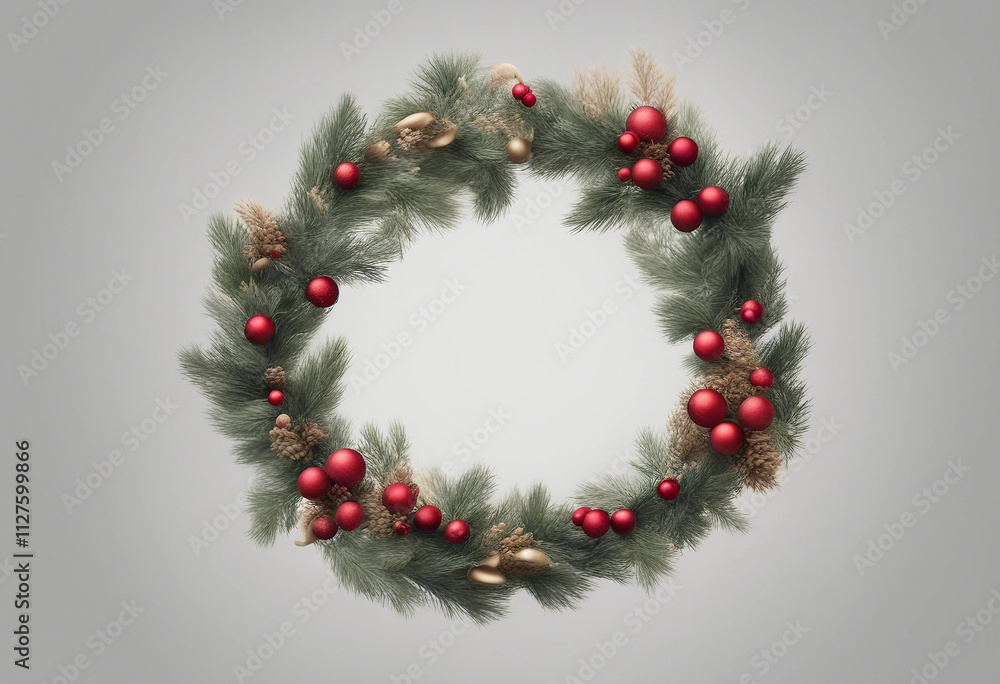 Collection of christmas wreath isolated on transparent or white background Collection of christmas wreath isolated on transparent or white background