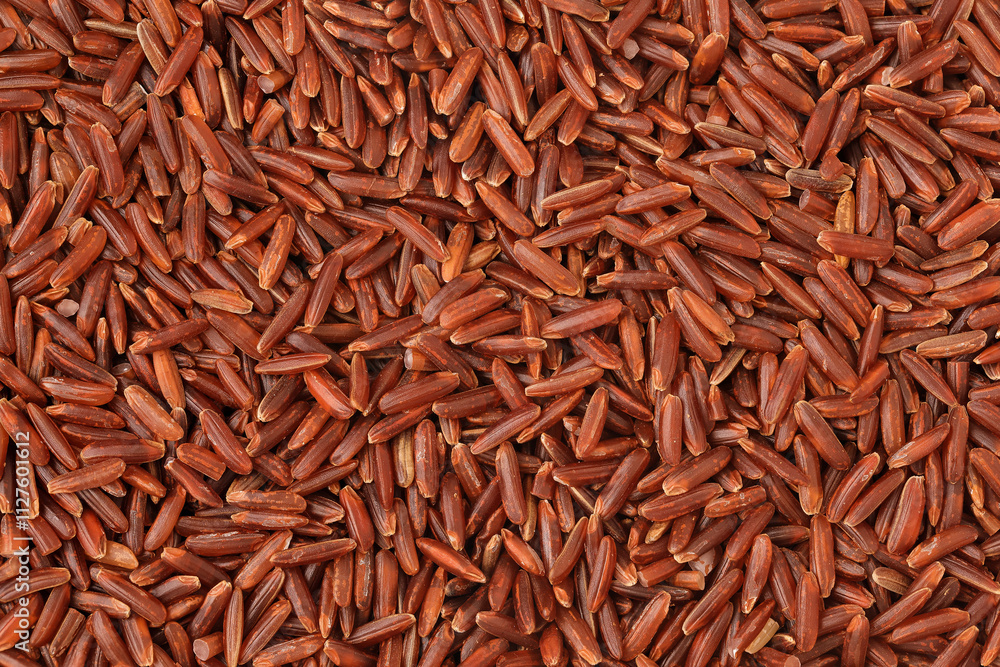 red rice as a background. Top view. Flat lay red rice as a background. Top view. Flat lay