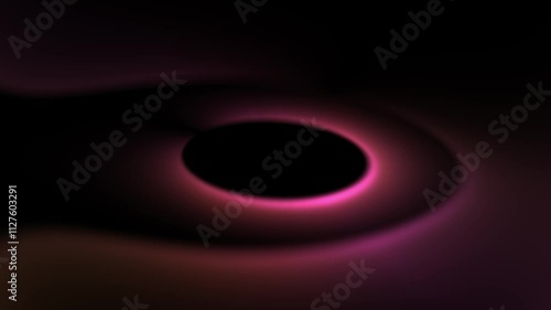 Abstract Pink and Black Swirling Vortex: A Digital Art Creation