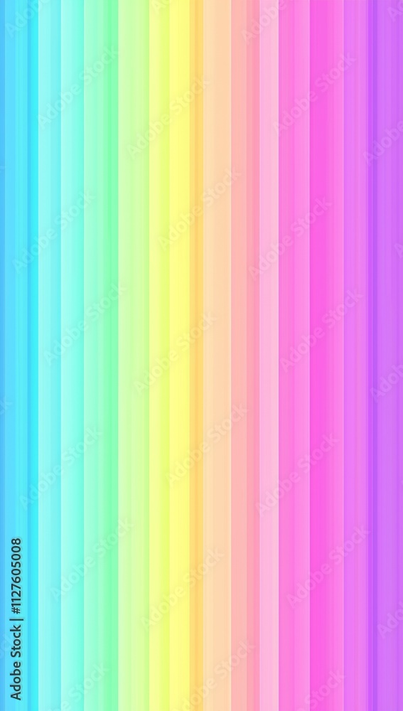 Vertical stripes of rainbow colors blend seamlessly, creating a vibrant and cheerful spectrum background, ideal for various design projects Vertical stripes of rainbow colors blend seamlessly, creating a vibrant and cheerful spectrum background, ideal for various design projects