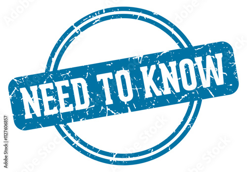 NEED TO KNOW STAMP