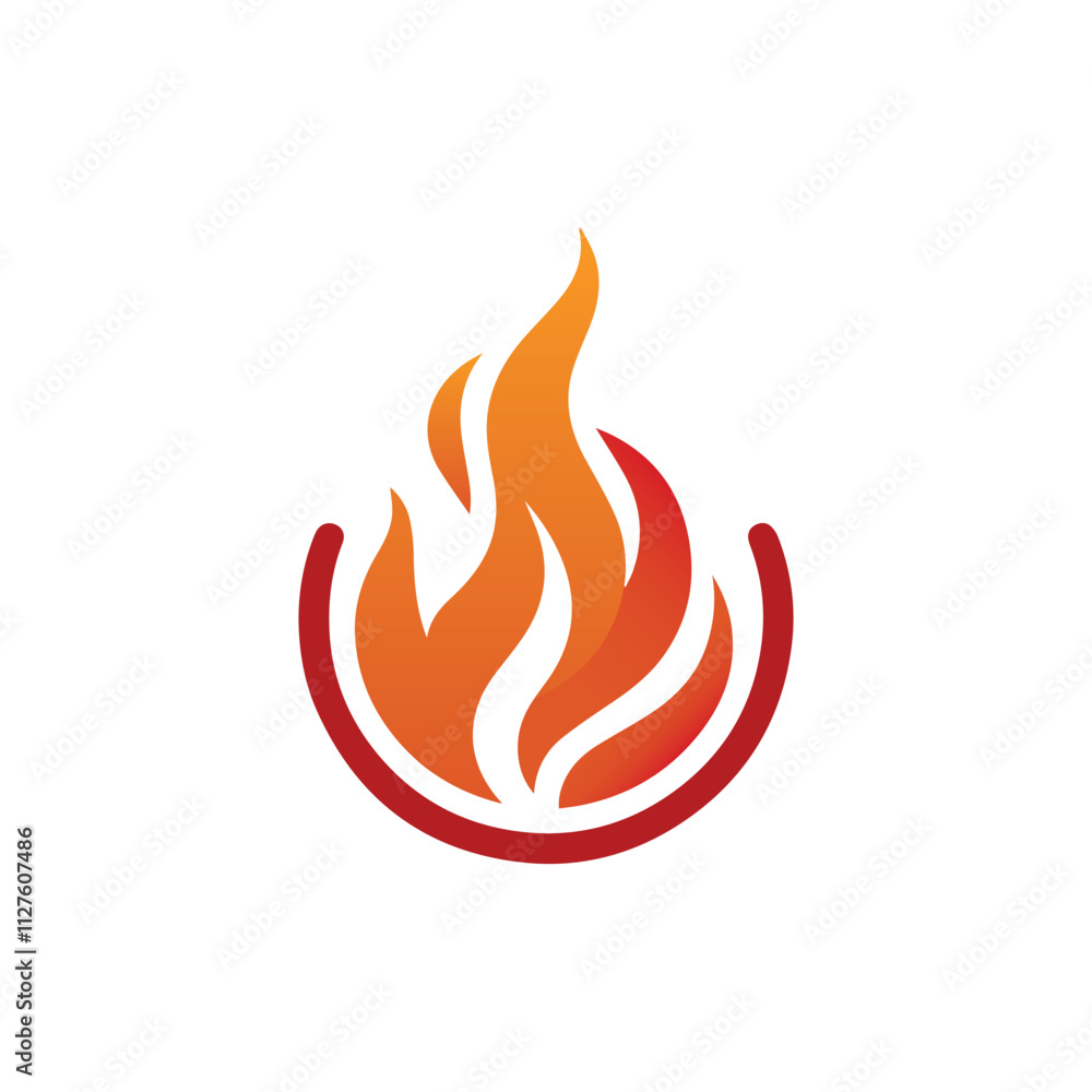Fire Flame Logo Design with Modern Colorful Luxury Vector Template Fire Flame Logo Design with Modern Colorful Luxury Vector Template