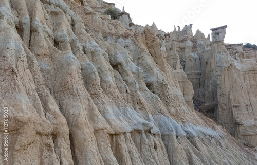 Geological formations and photographs of extinct volcanoes. landscape photos. photo