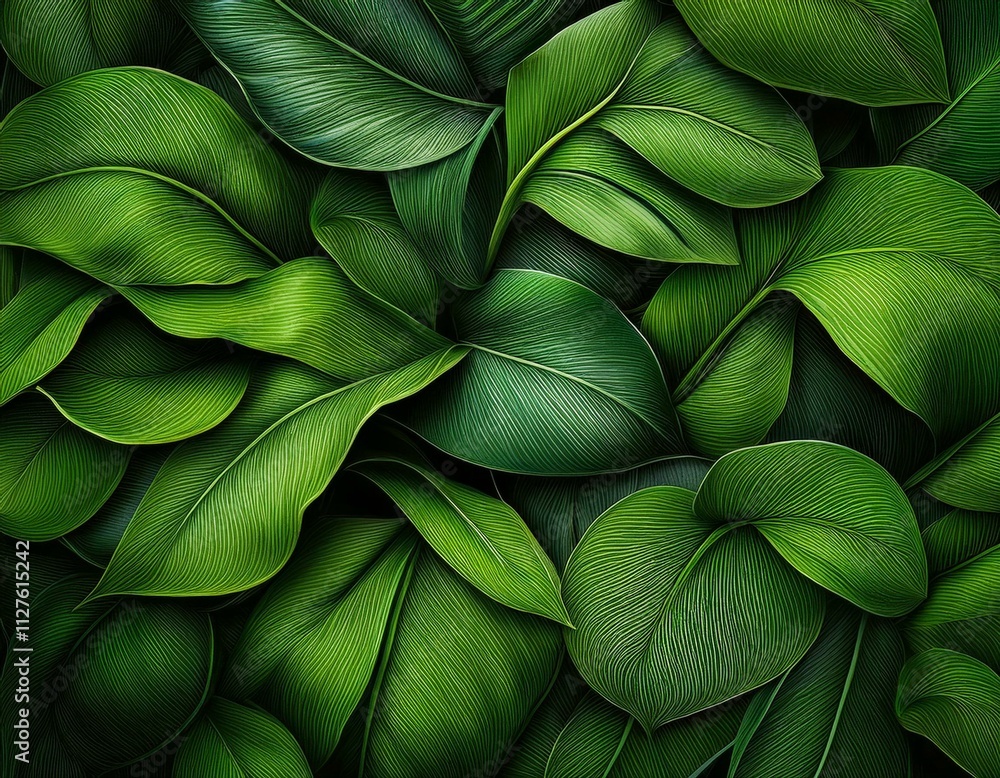 Fototapeta premium green foliage texture