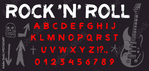 Rock and roll alphabet for music lovers