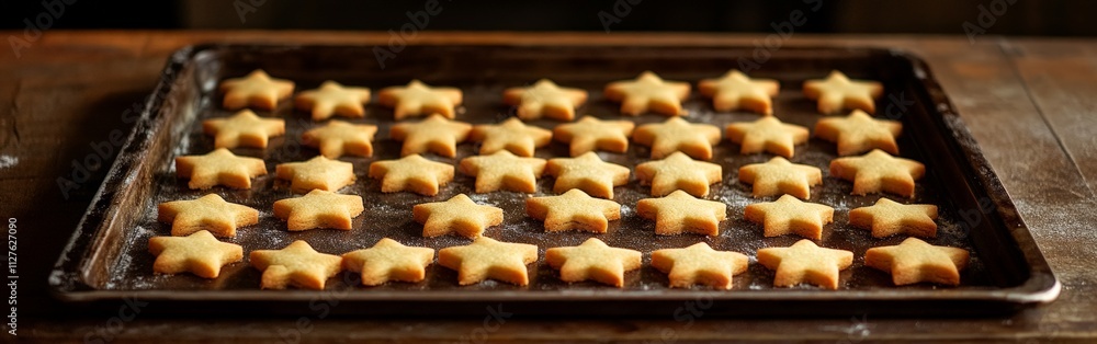 Cozy Christmas cookies in festive holiday shapes Cozy Christmas cookies in festive holiday shapes