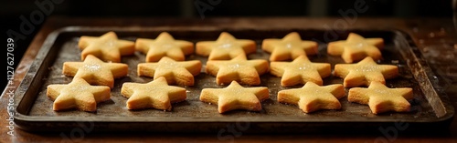 Cozy Christmas cookies in festive holiday shapes