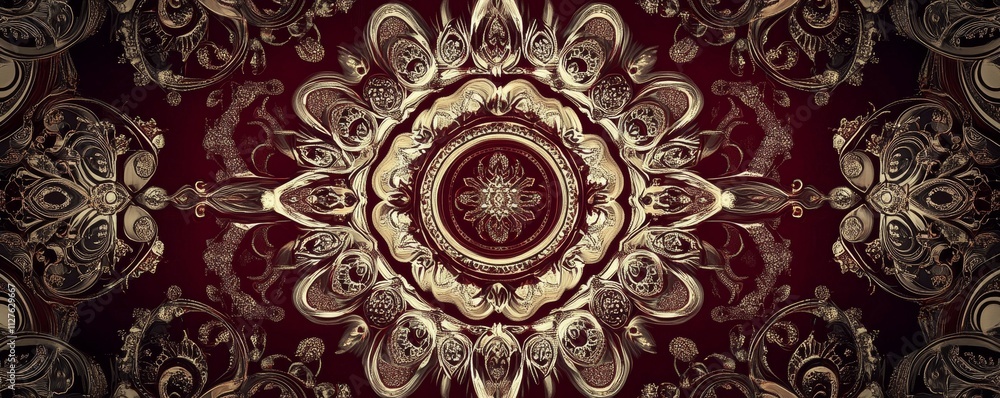 Abstract Background of intricate Patterns in burgundy Colors. Antique Wallpaper Abstract Background of intricate Patterns in burgundy Colors. Antique Wallpaper