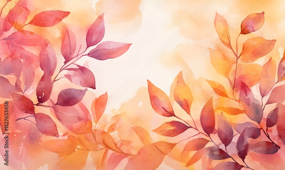 Autumn background with watercolor leaves and white space for text, beautiful autumn background with copy feminine spaces for decoration and design on the theme of fall season and nature,
Autumn background with watercolor leaves and white space for text, beautiful autumn background with copy feminine spaces for decoration and design on the theme of fall season and nature,