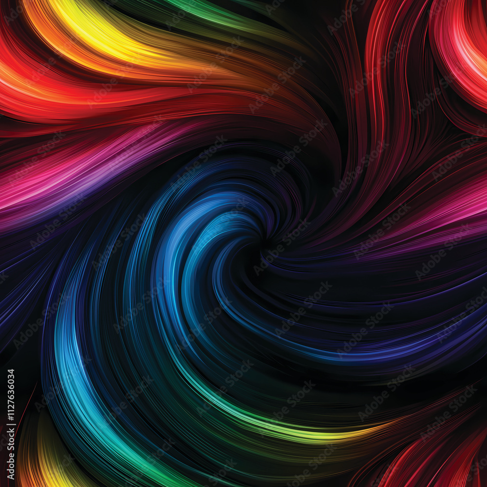 Abstract Rainbow Swirls Repeating Pattern. Perfect for wallpapers or backgrounds. Abstract Rainbow Swirls Repeating Pattern. Perfect for wallpapers or backgrounds.