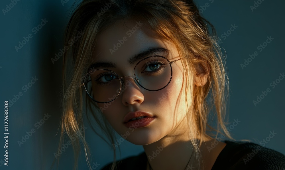 Low key portrait with deep shadows, Low key portrait with deep shadows,