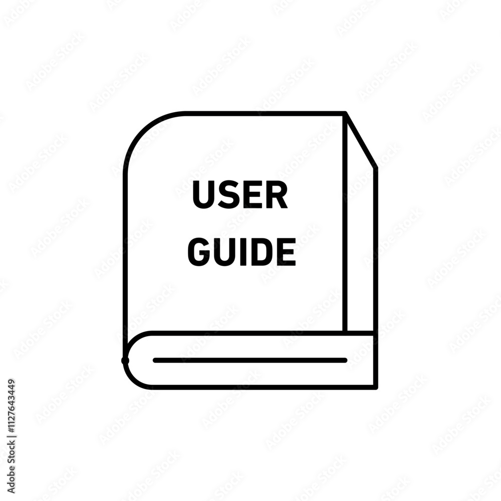 Guide icon line art vector Guide icon line art vector