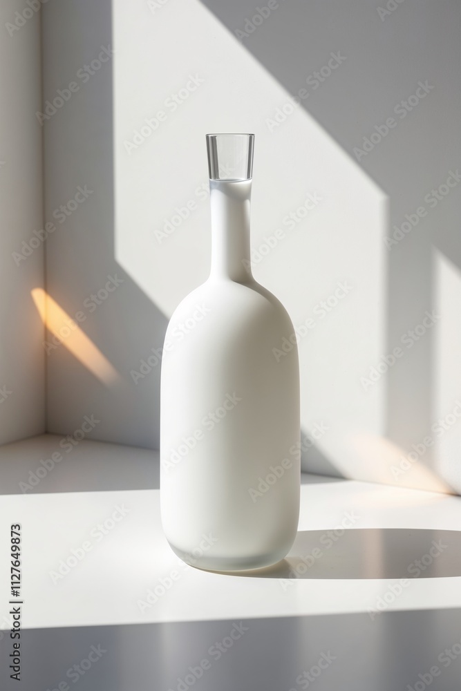 White Bottle Minimalist Still Life White Bottle Minimalist Still Life