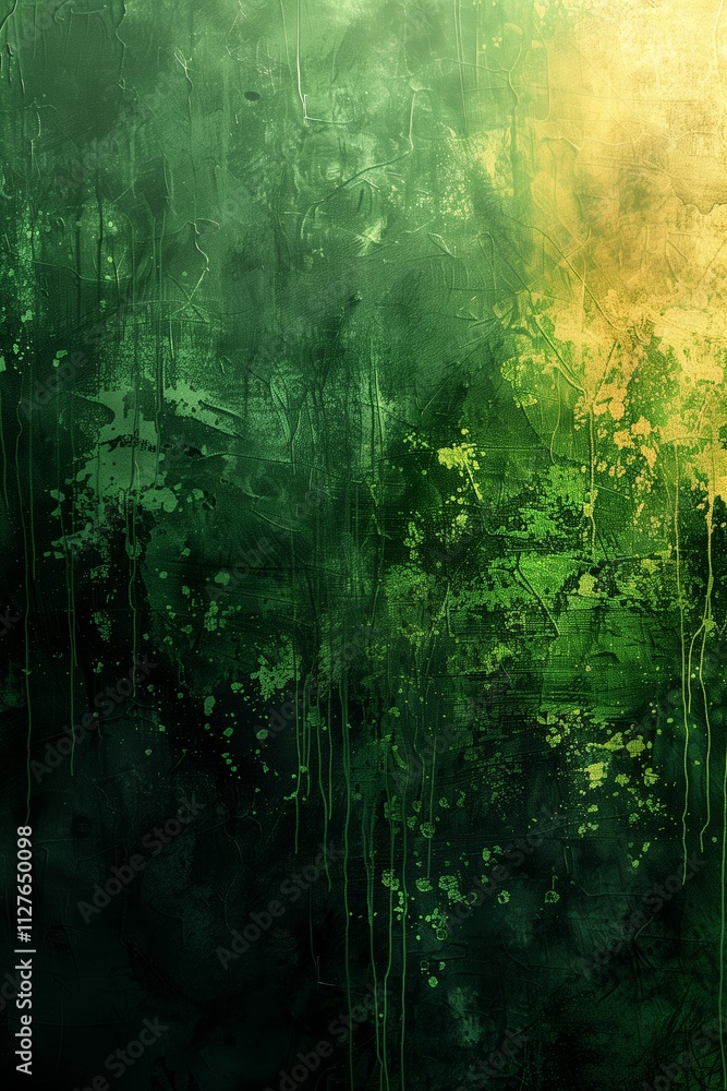Obraz premium Fine Art Texture Background Portrait Studio Backdrop Grunge Background Green Tones