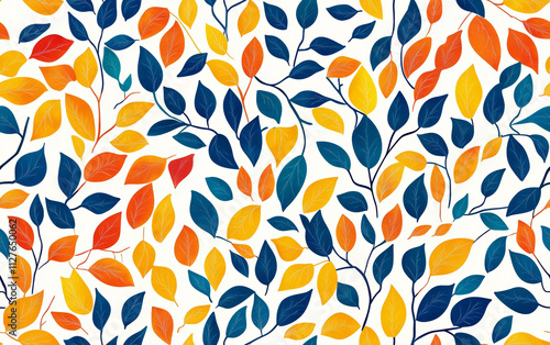 Retro style floral texture art background
