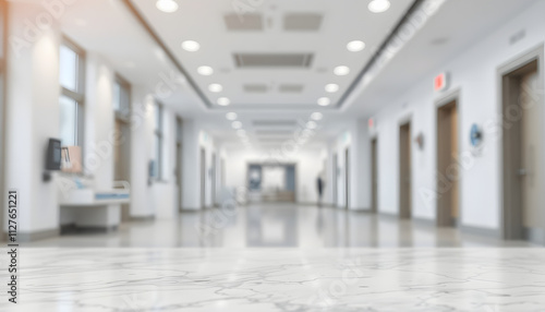 Wallpaper Mural abstract blurred inside interior of modern hospital background with marble texture tabletop for show and promote content or product on display isolated with white highlights, png Torontodigital.ca