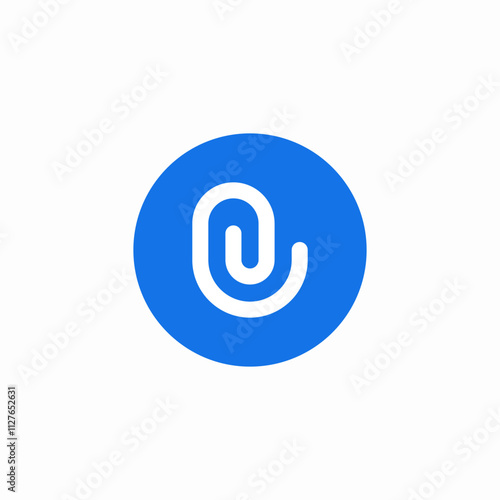 attachment button icon sign vector