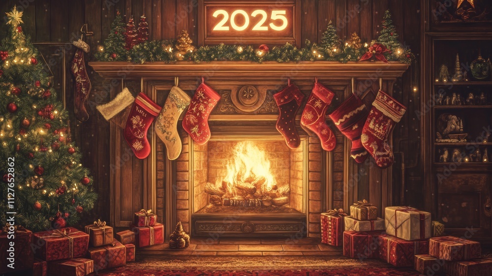 fireplace with christmas decorations fireplace with christmas decorations