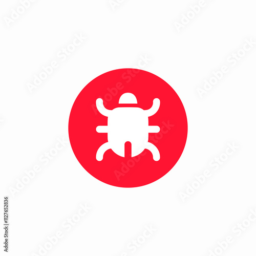 bug error icon sign vector