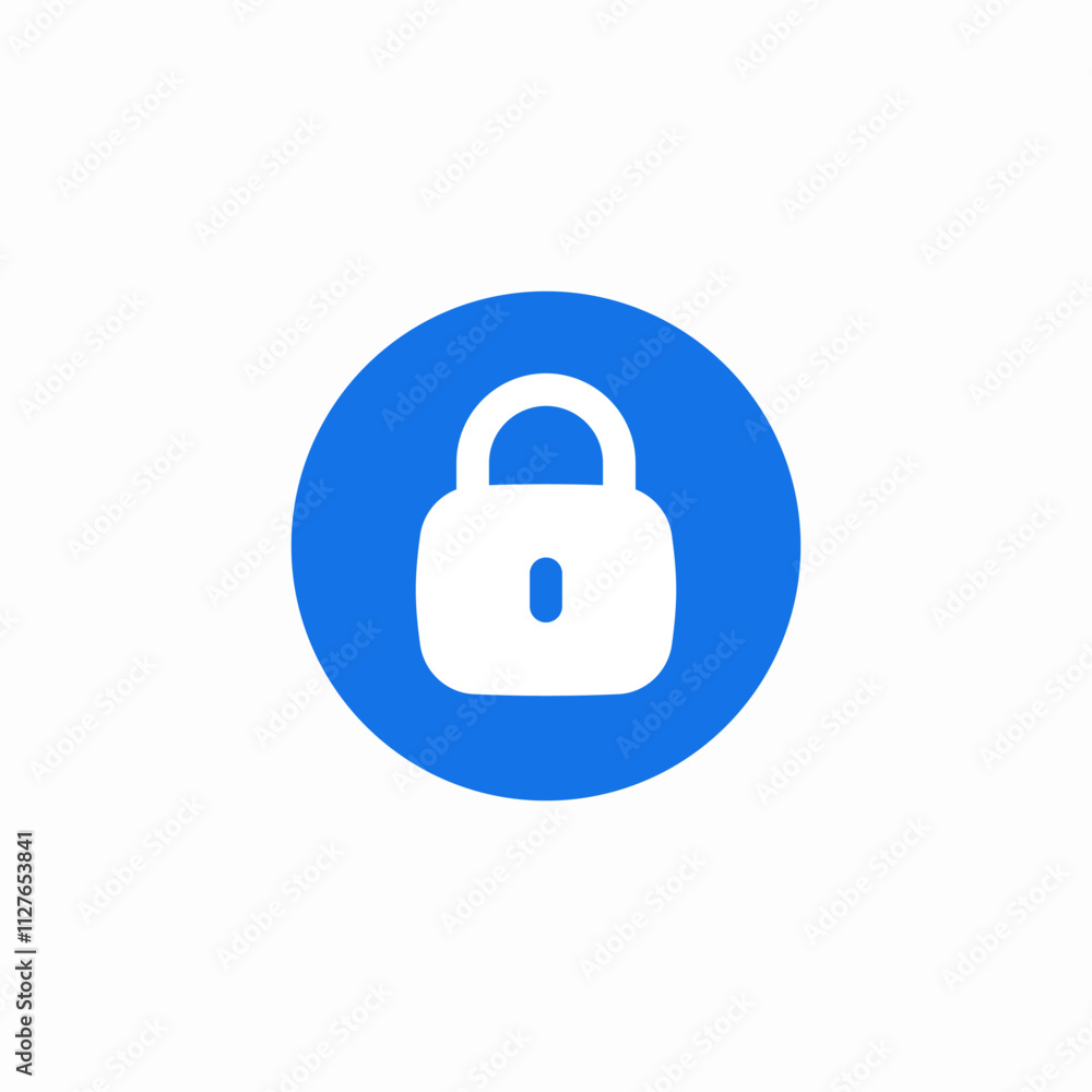 lock safety button icon sign vector lock safety button icon sign vector