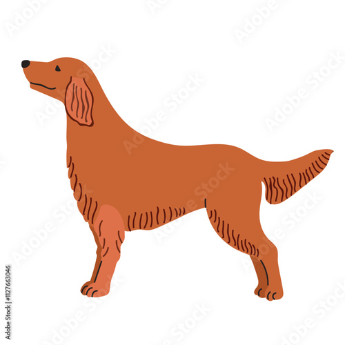 Irish setter icon clipart avatar logotype isolated illustration