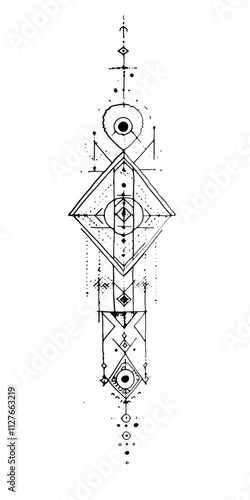 Vektor aus dem Set: Contemporary, Siebdruck, schatten, Scherenschnitt, Silhouette, umriss