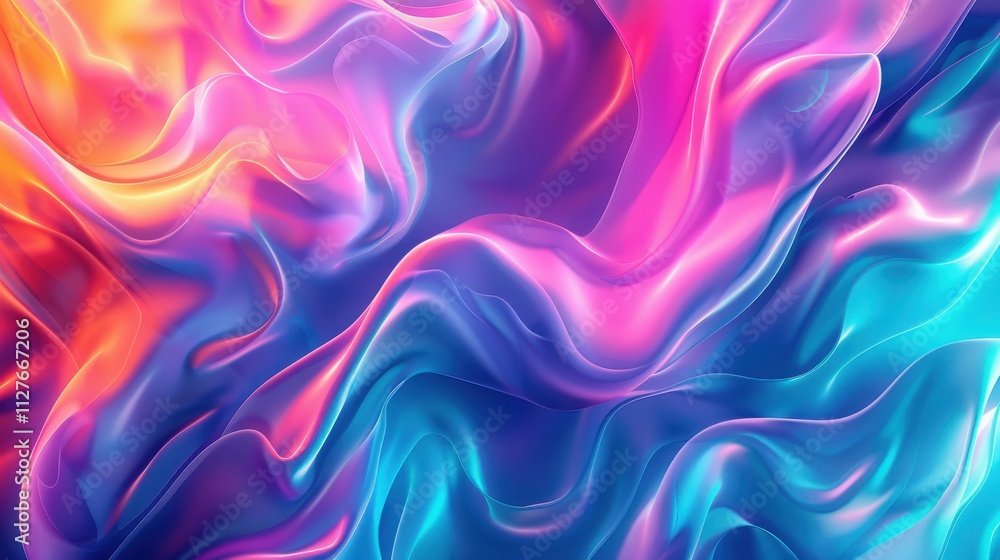 Abstract Colorful Fluid Swirls Design Abstract Colorful Fluid Swirls Design