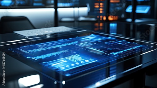 Wallpaper Mural High-tech digital planning tools displayed on a sleek modern desk Torontodigital.ca