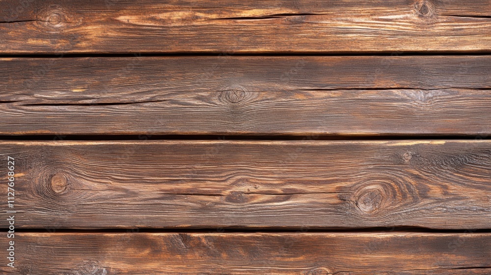 Naklejka premium Dark Brown Rustic Wooden Planks Background Texture