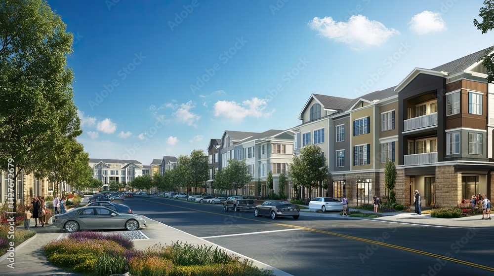 Fototapeta premium Real estate investment can contribute to community development