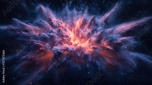 Wallpaper Mural Cosmic Explosion Nebula Torontodigital.ca